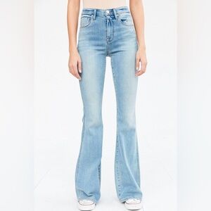BDG high rise flare blue jeans
